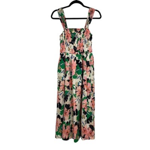 Tommy Hilfiger Womens Isla Floral Midi Sun Dress Size 6‎ Pockets Resort Romantic - Picture 1 of 16